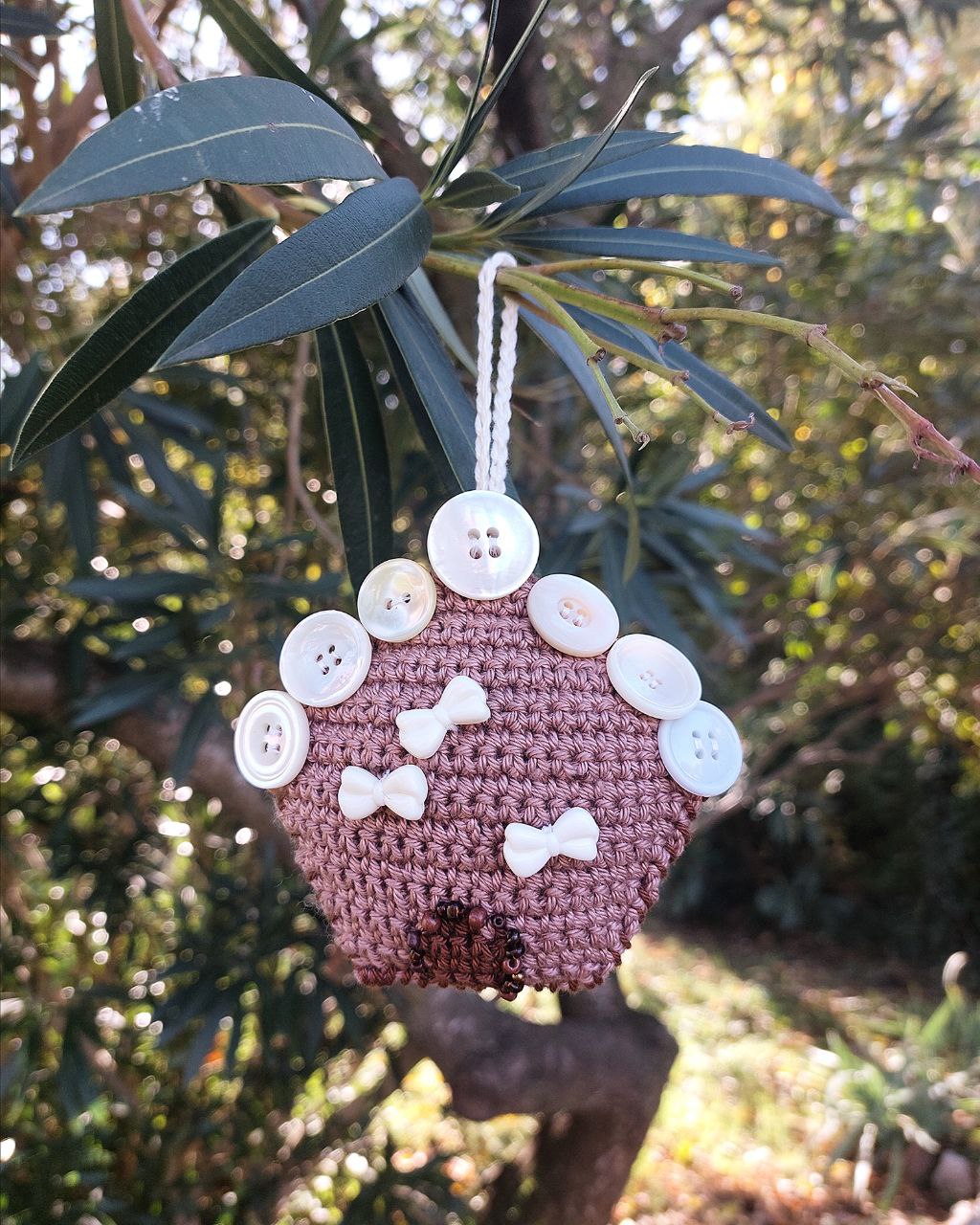 Handmade Crochet Gingerbread House – One-of-a-Kind Ornament