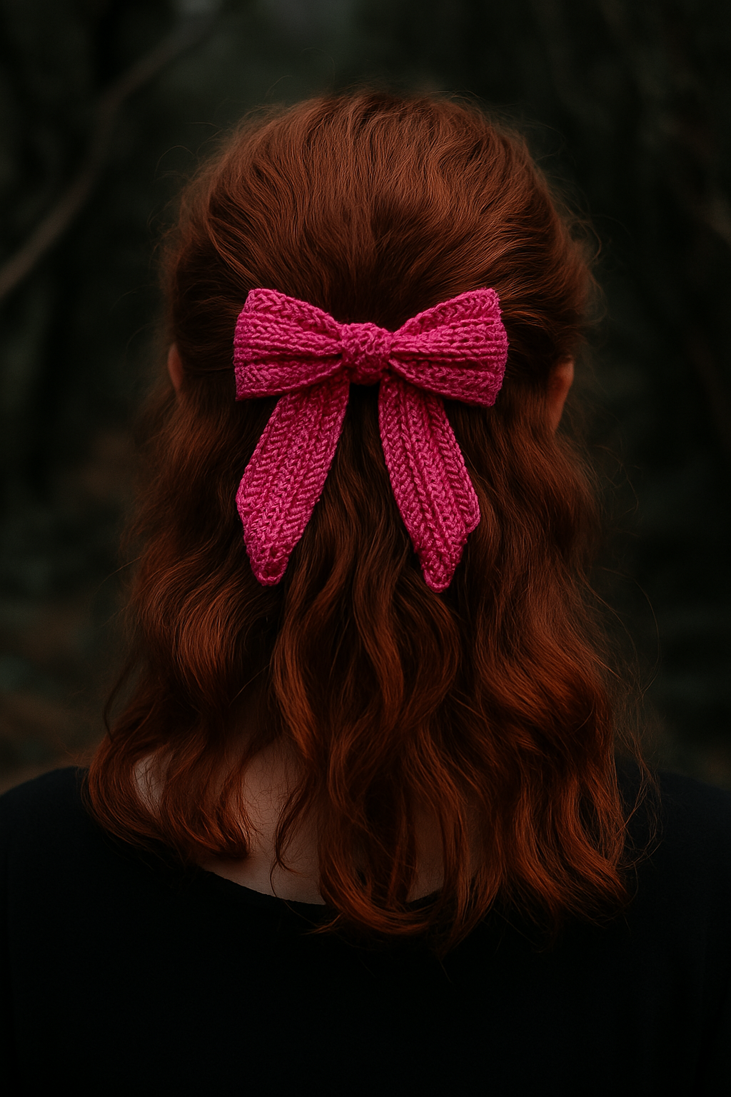 Crochet Hair Bow - Belle