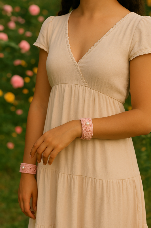 Cenerentola - Coppia di Bracciali all'Uncinetto