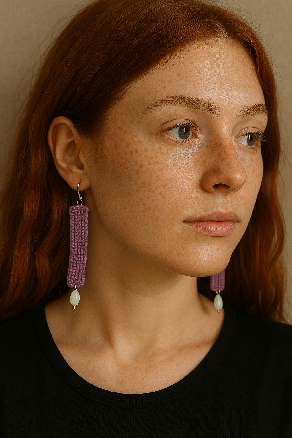 Tile Crochet Earrings