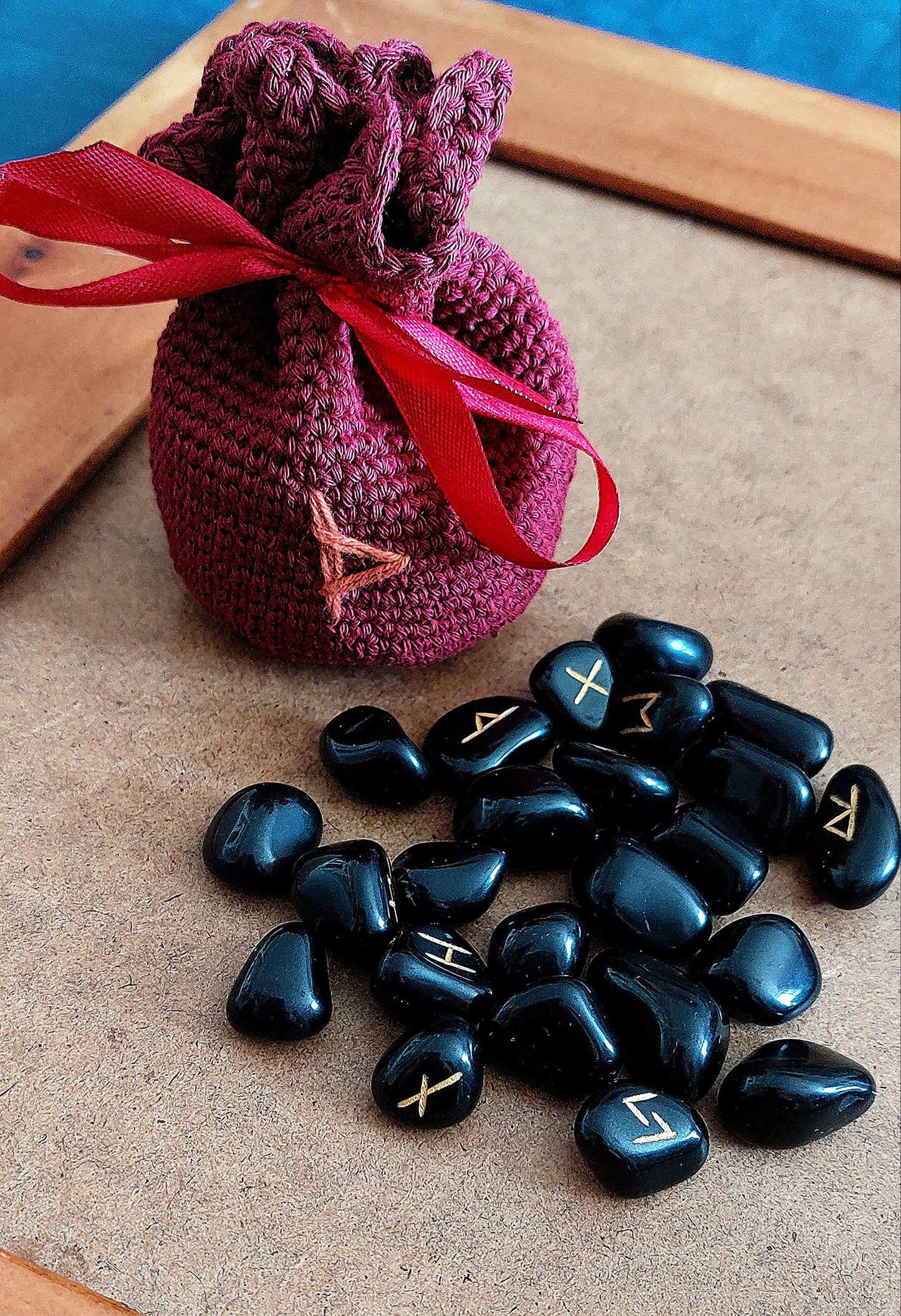 Rune/Pendulum Crochet Pouch