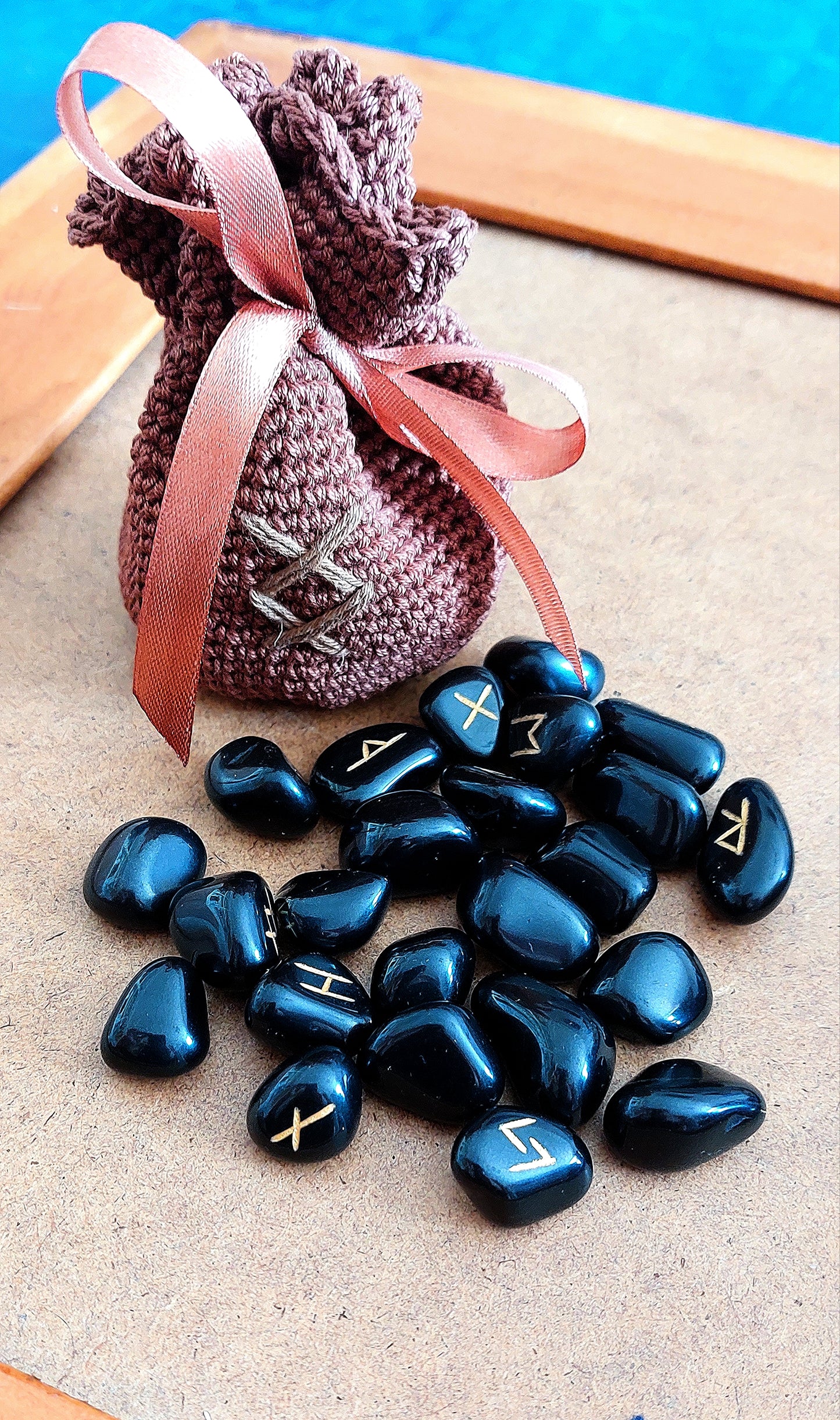 Rune/Pendulum Crochet Pouch