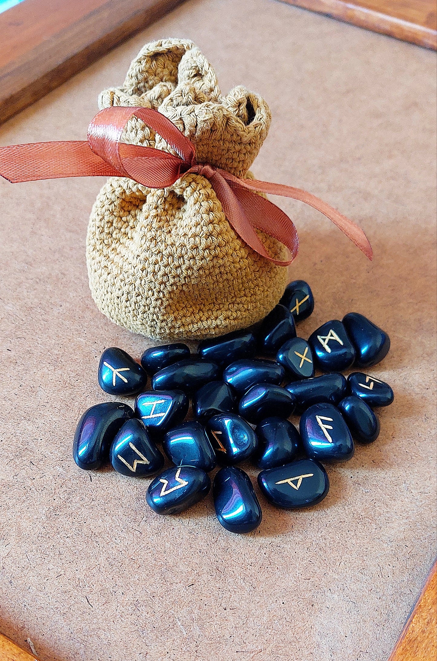 Rune/Pendulum Crochet Pouch