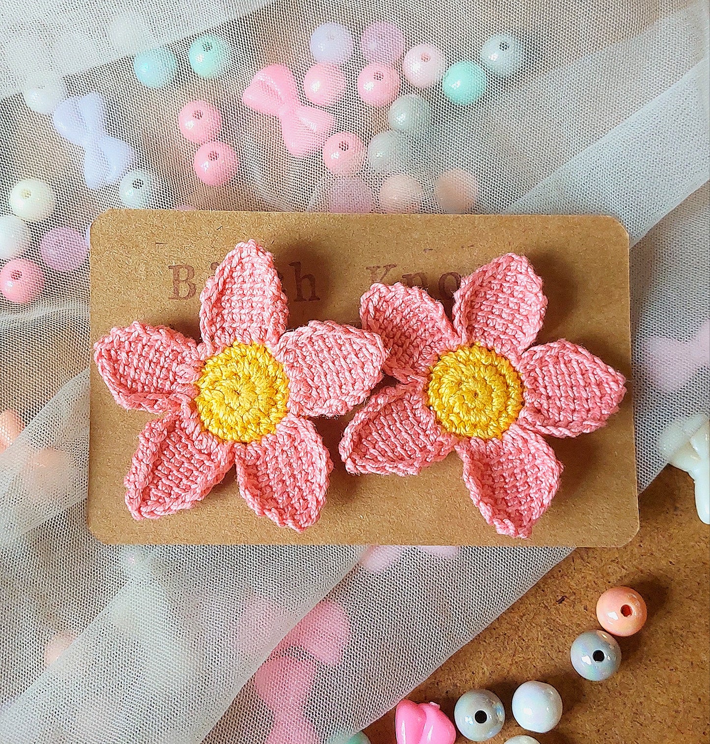 Forget Me Not - Crochet Earrings