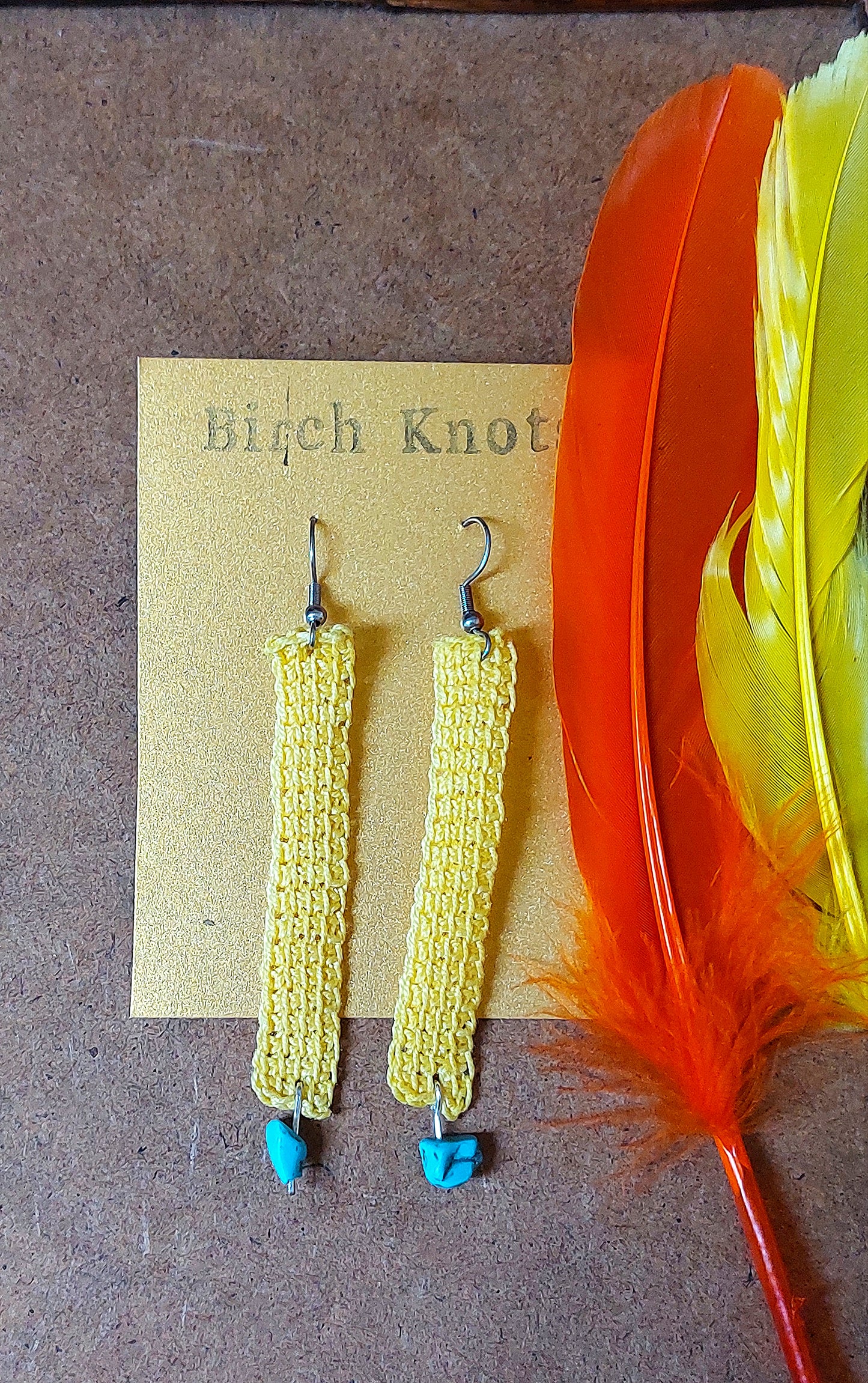 Tile Crochet Earrings