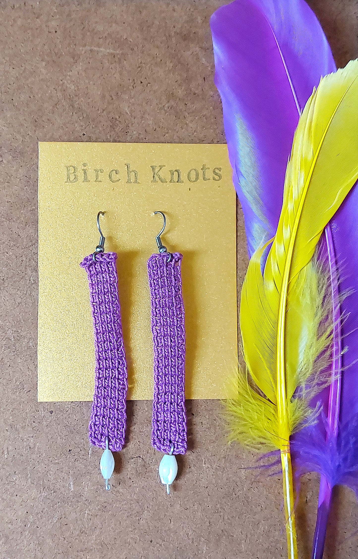 Tile Crochet Earrings