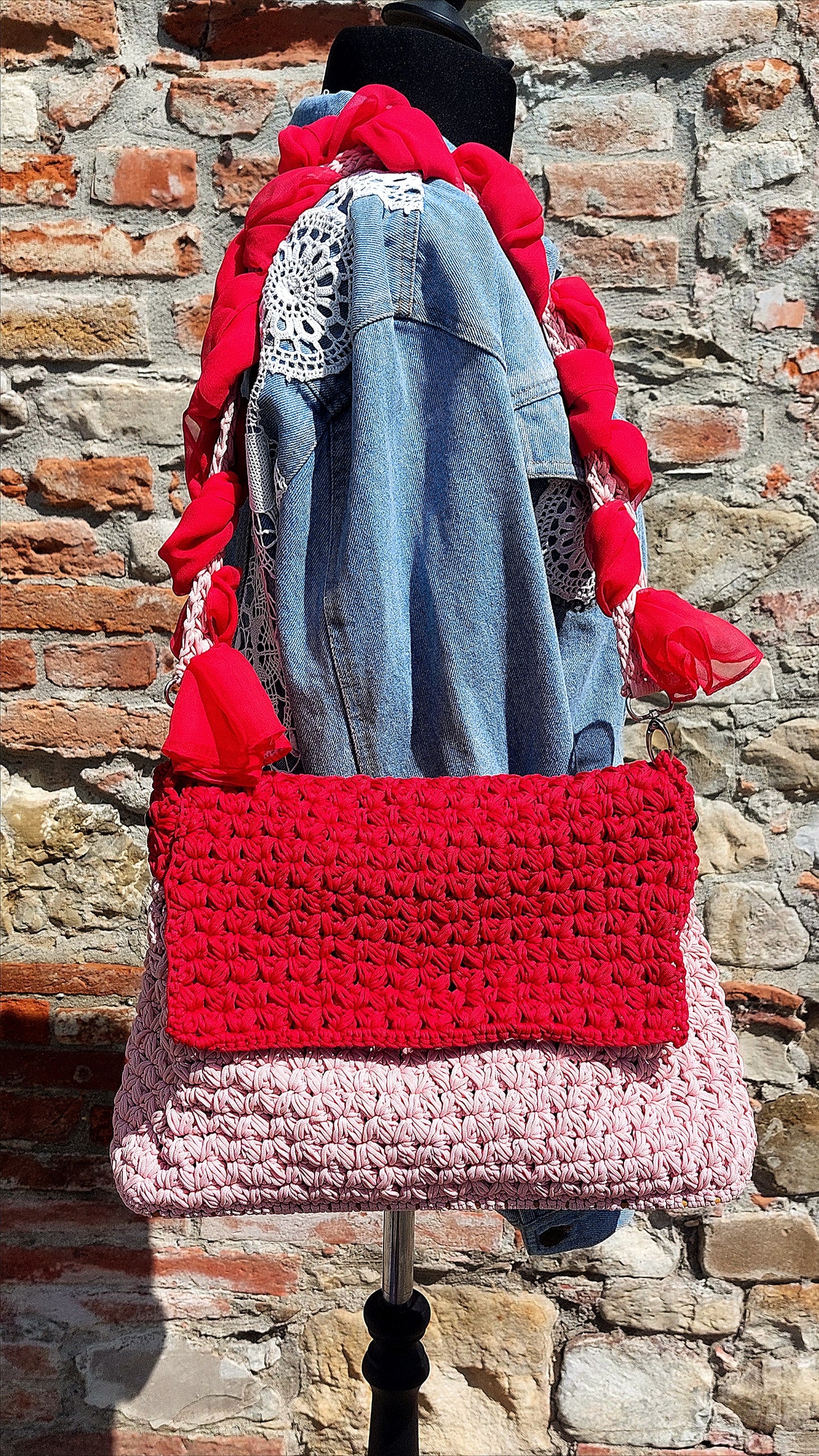 Wisteria Crochet Shoulder Bag