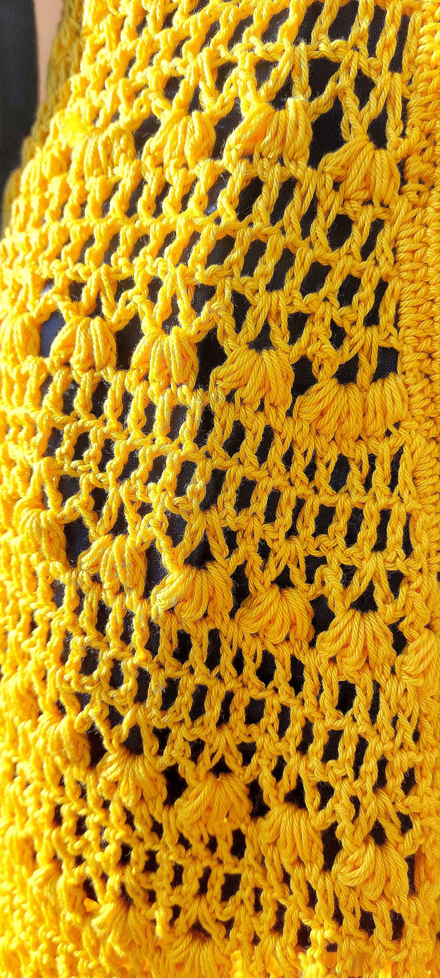 Upcycled Uniqlo Linen Shirt with Crocheted Back