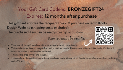 Bronze Gift Card 25€