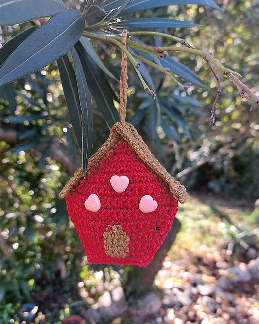 Handmade Crochet Gingerbread House – One-of-a-Kind Ornament