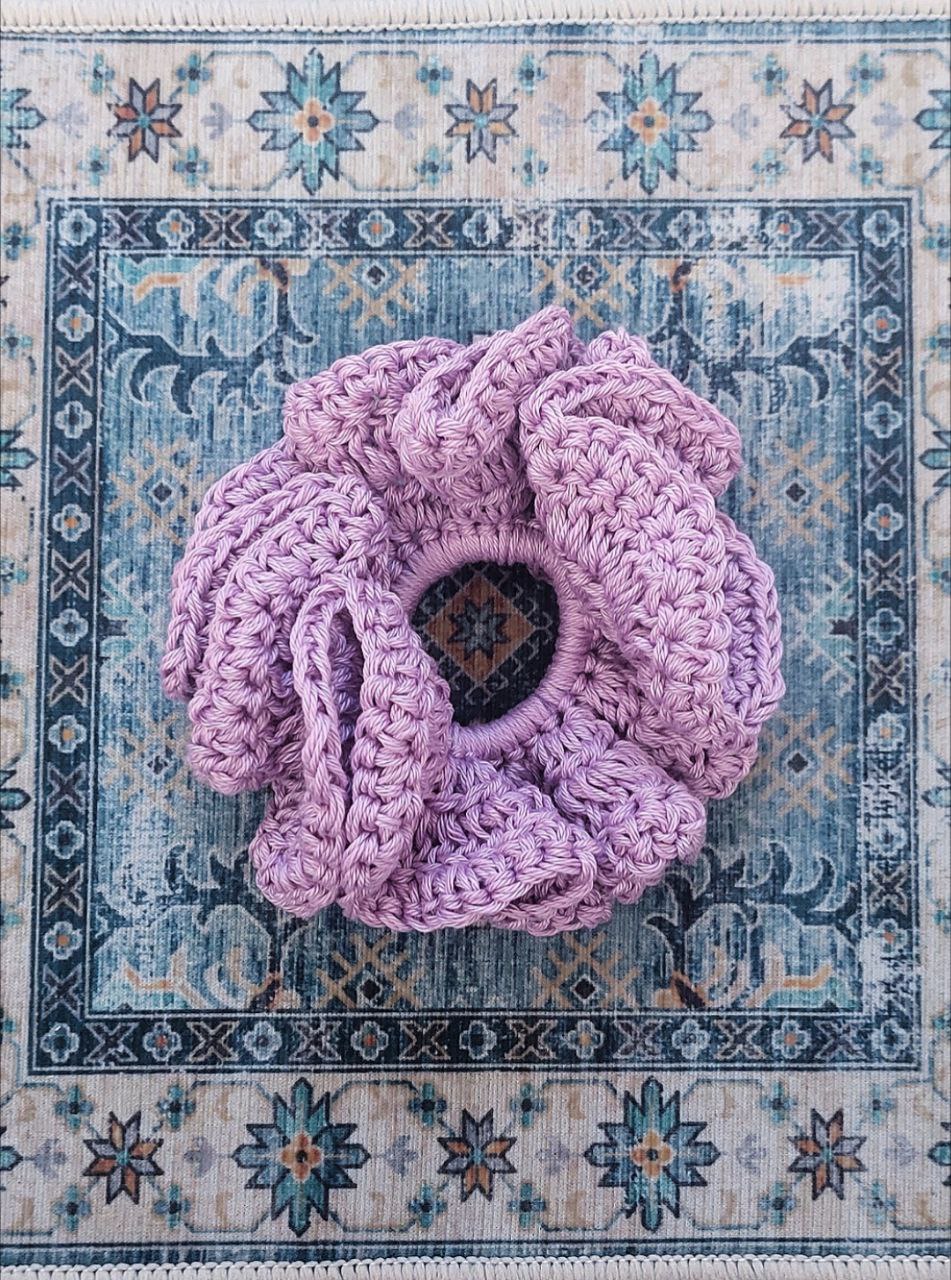 Crochet Cotton Scrunchies - Mr. Fluffy Summer Edition