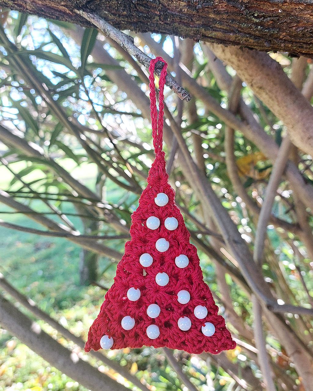 L'Albero della Luce - Decorazione per Albero di Natale all'Uncinetto - Edizione Limitata di 7 Alberi