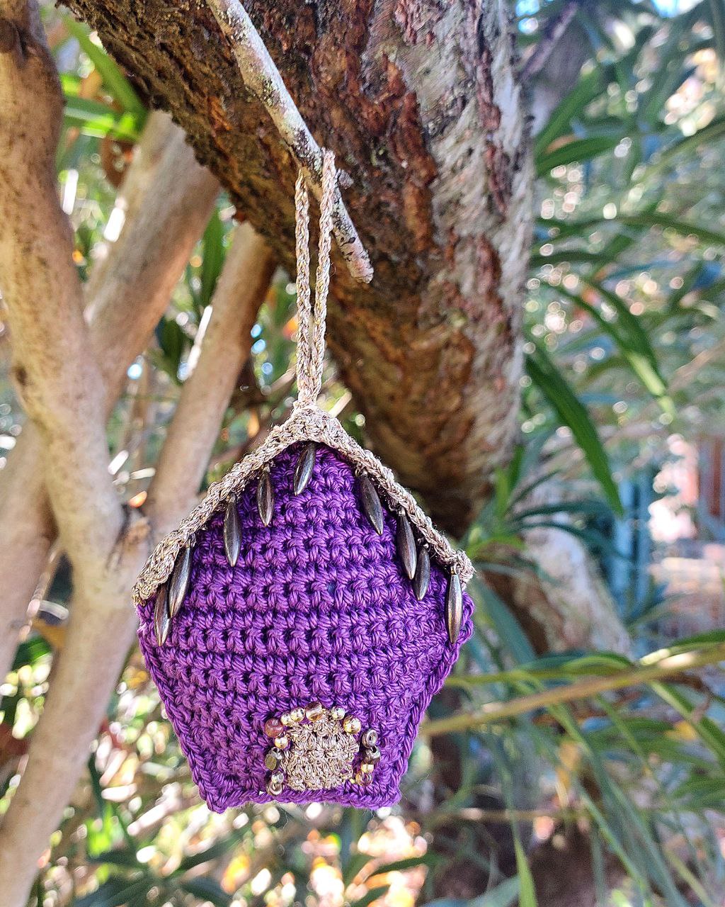 Casetta di pan di zenzero all’uncinetto – Pezzo unico, fatto a mano