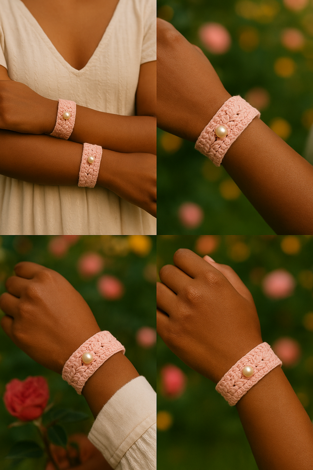 Cinderella Bracelet - Crochet Bracelet Couple