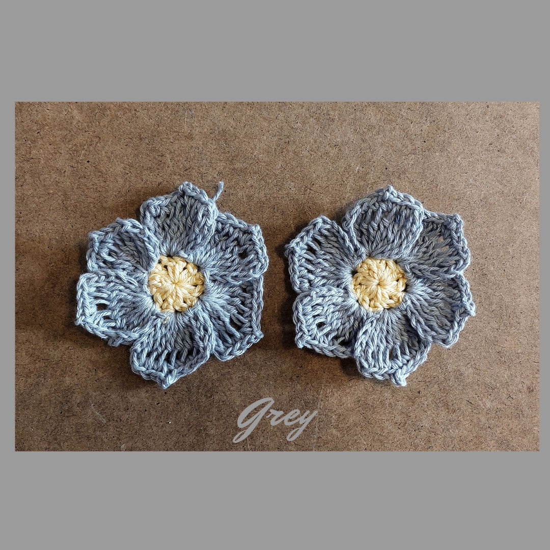 Crochet Flowers Applique - Frangipani