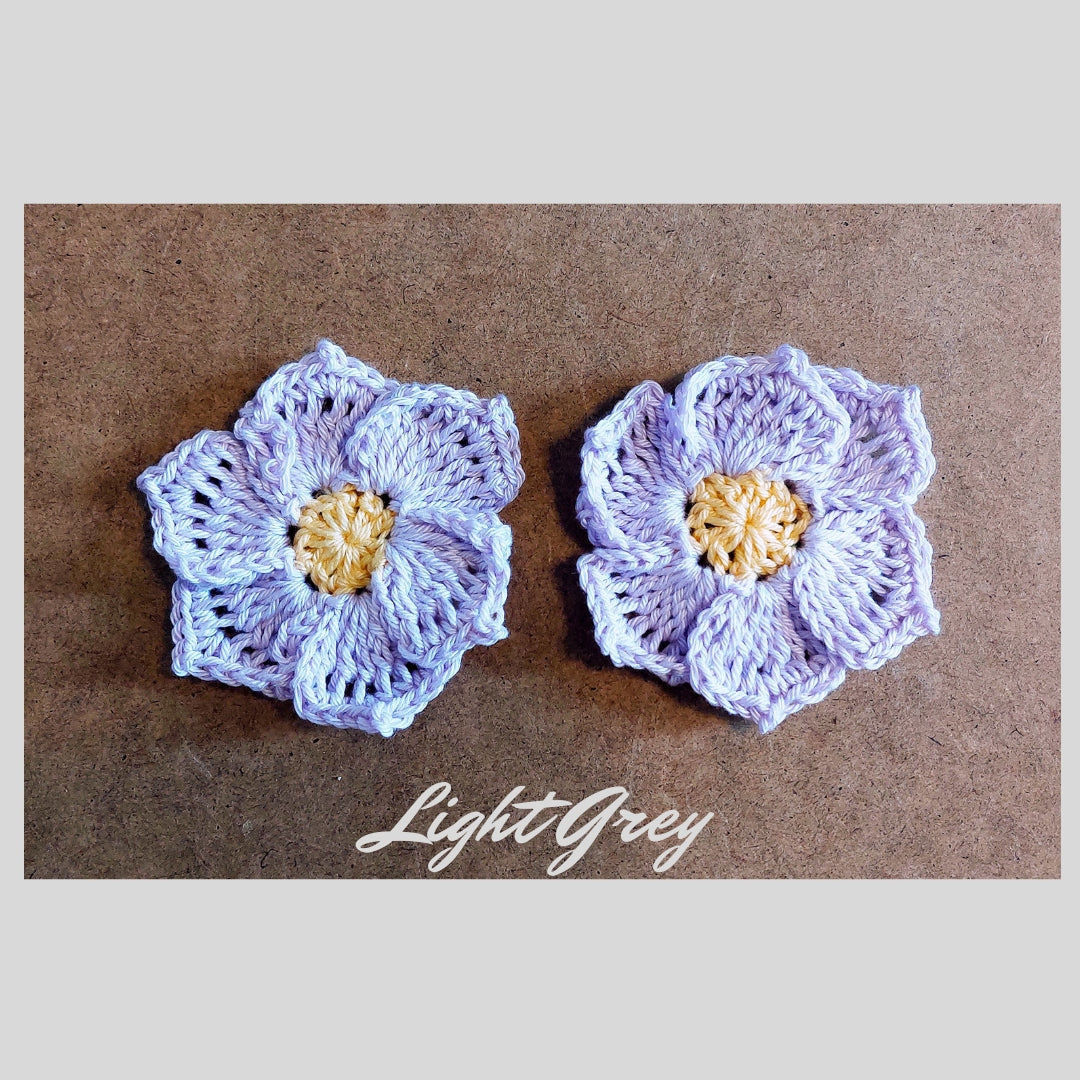 Crochet Flowers Applique - Frangipani