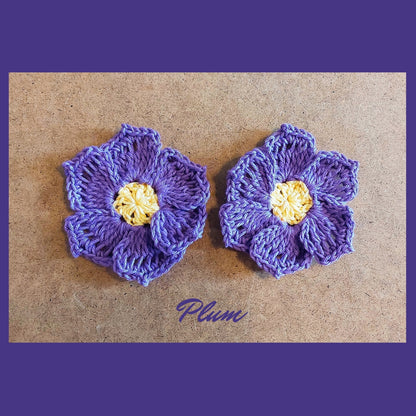 Crochet Flowers Applique - Frangipani