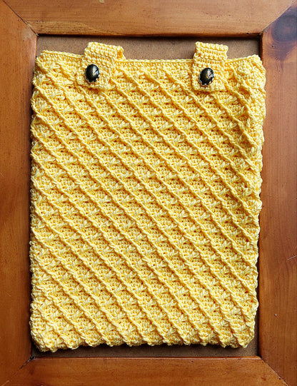 Crochet Booksleeve - Diamond Solid Color