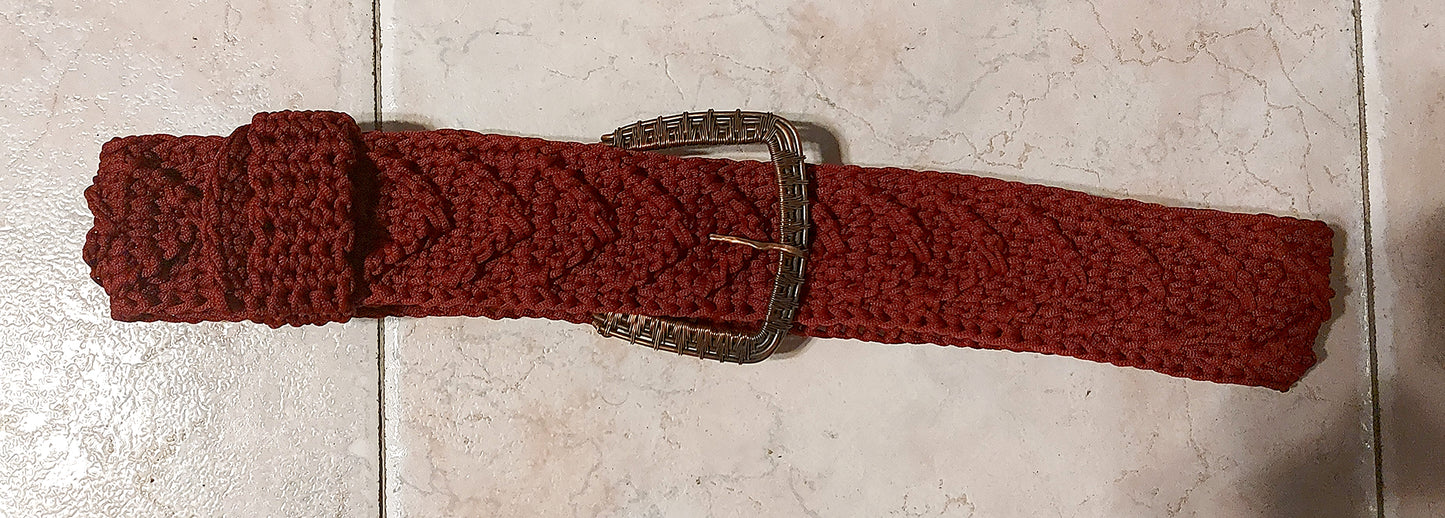 Copper and Crochet high waist Belt - Arrows