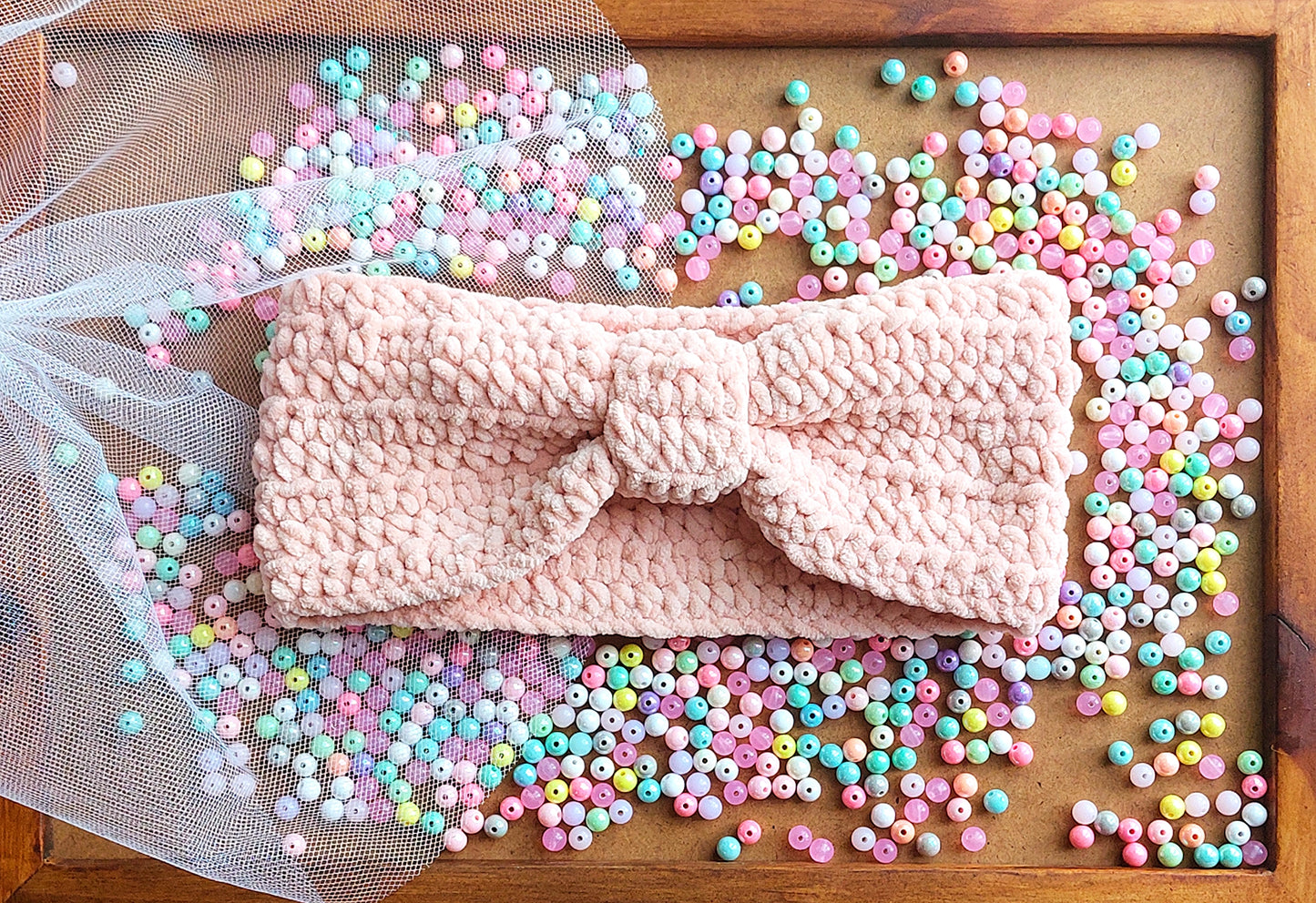 Crochet Chenille Headband Earwarmer - Mrs. Fluffy