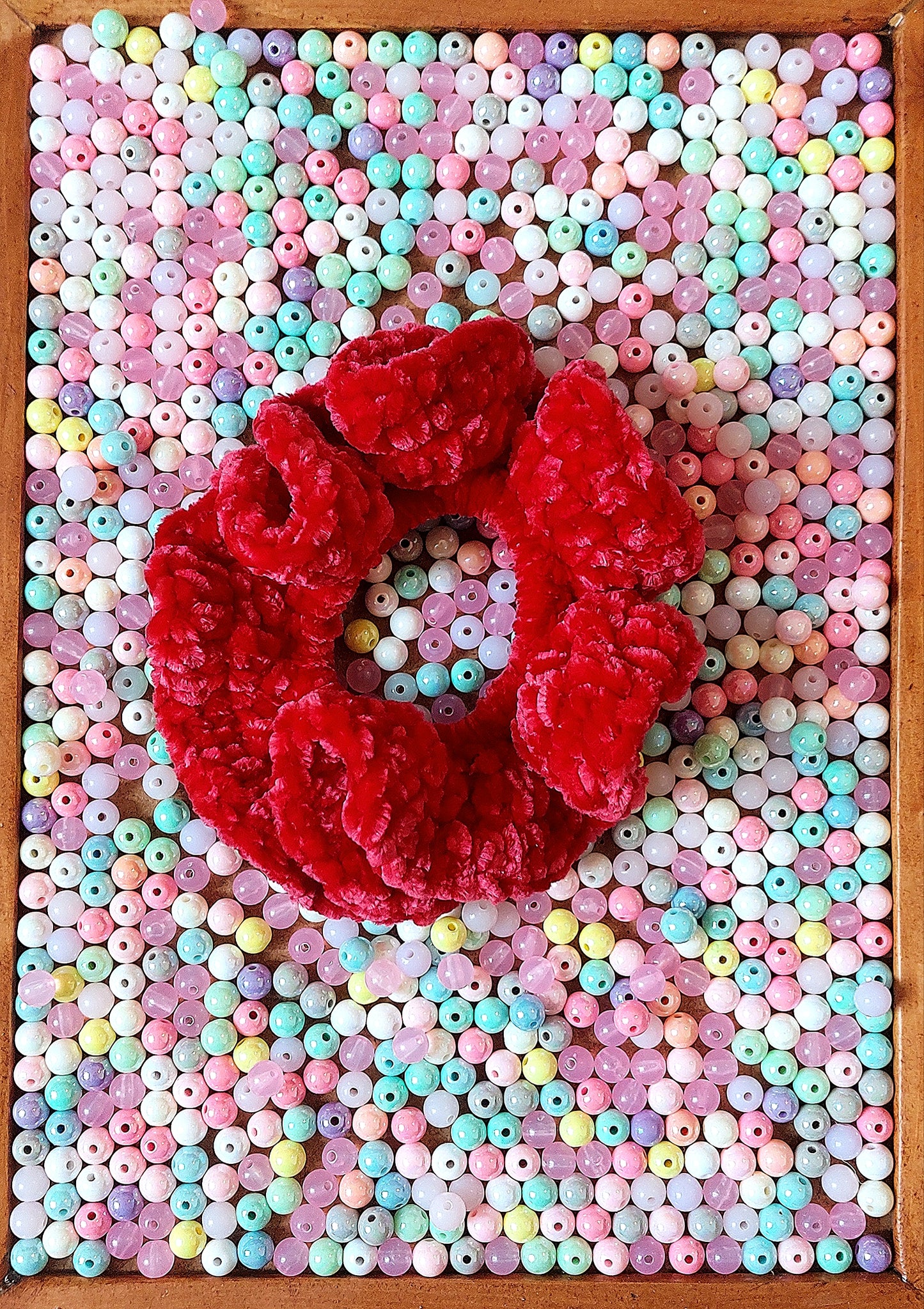 Crochet Chenille Scrunchies - Mr. Fluffy