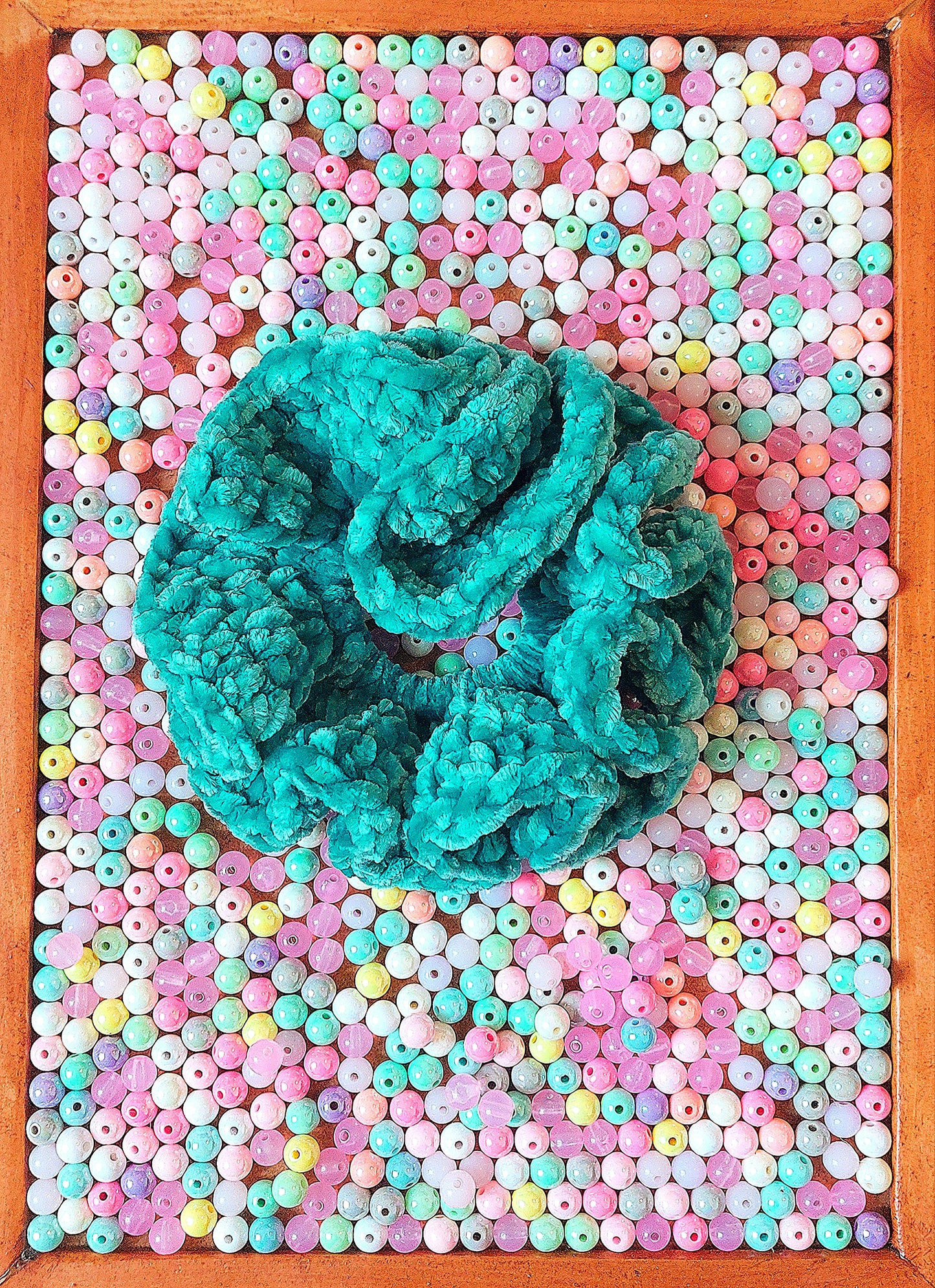 Crochet Chenille Scrunchies - Mr. Fluffy