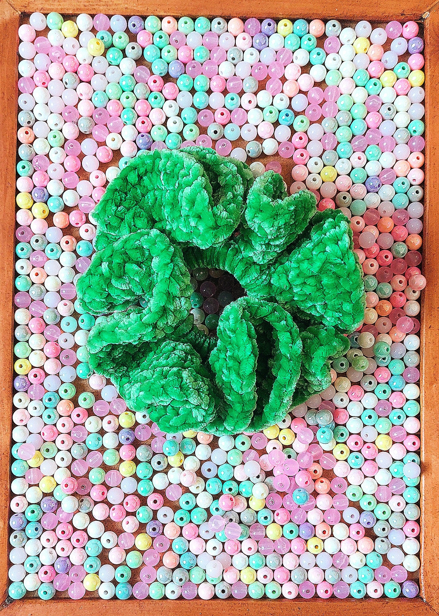 Crochet Chenille Scrunchies - Mr. Fluffy