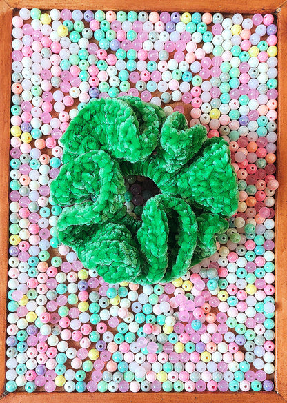 Crochet Chenille Scrunchies - Mr. Fluffy