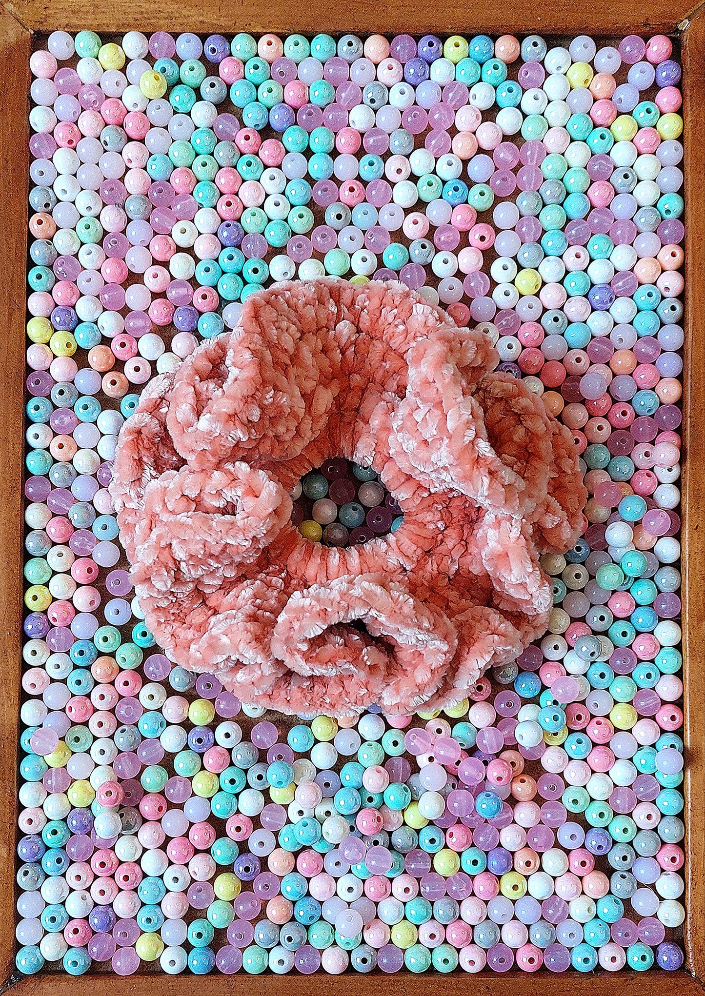 Crochet Chenille Scrunchies - Mr. Fluffy