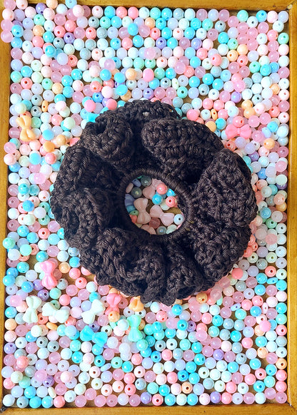 Crochet Cotton Scrunchies - Mr. Fluffy Summer Edition