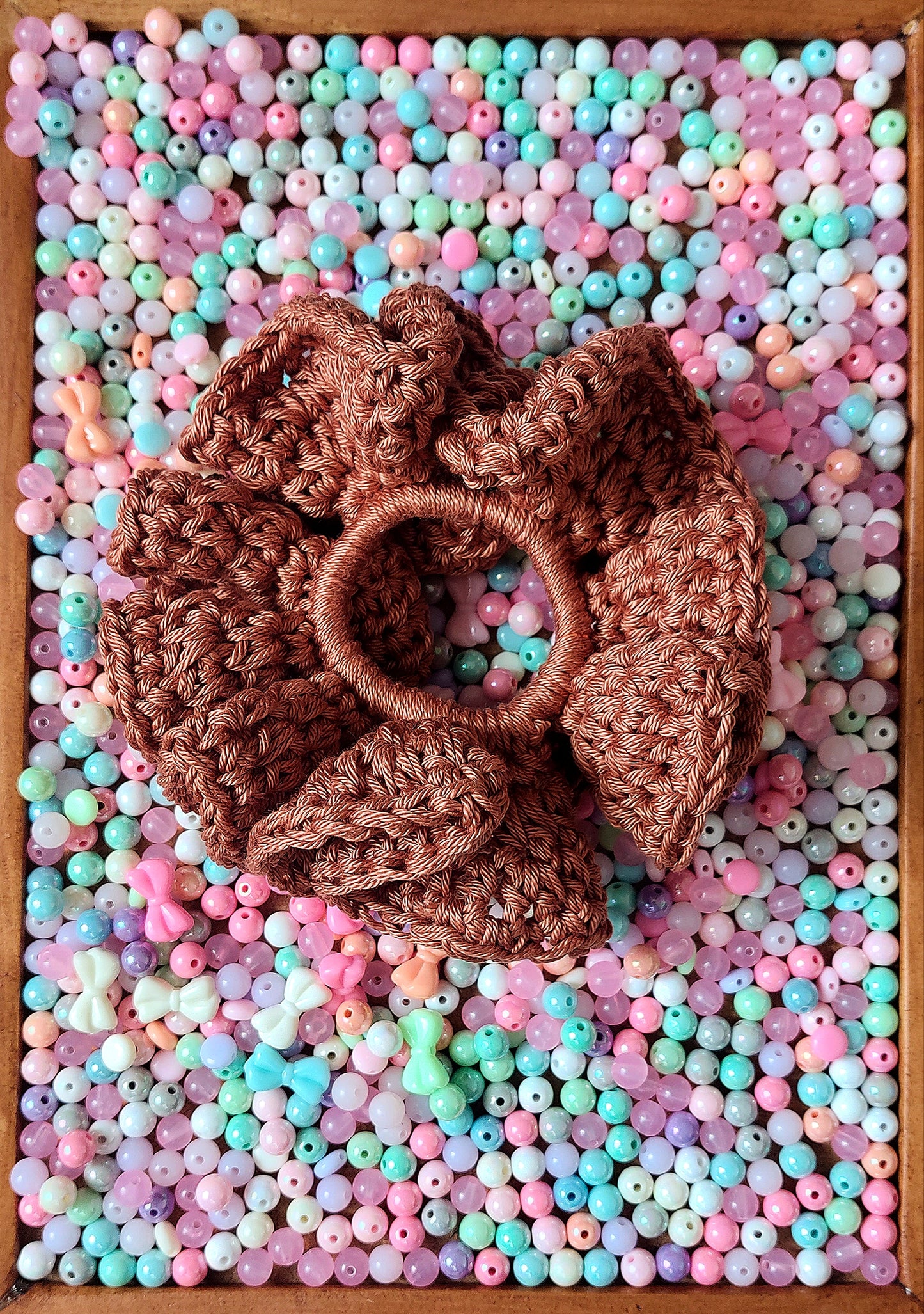 Crochet Cotton Scrunchies - Mr. Fluffy Summer Edition