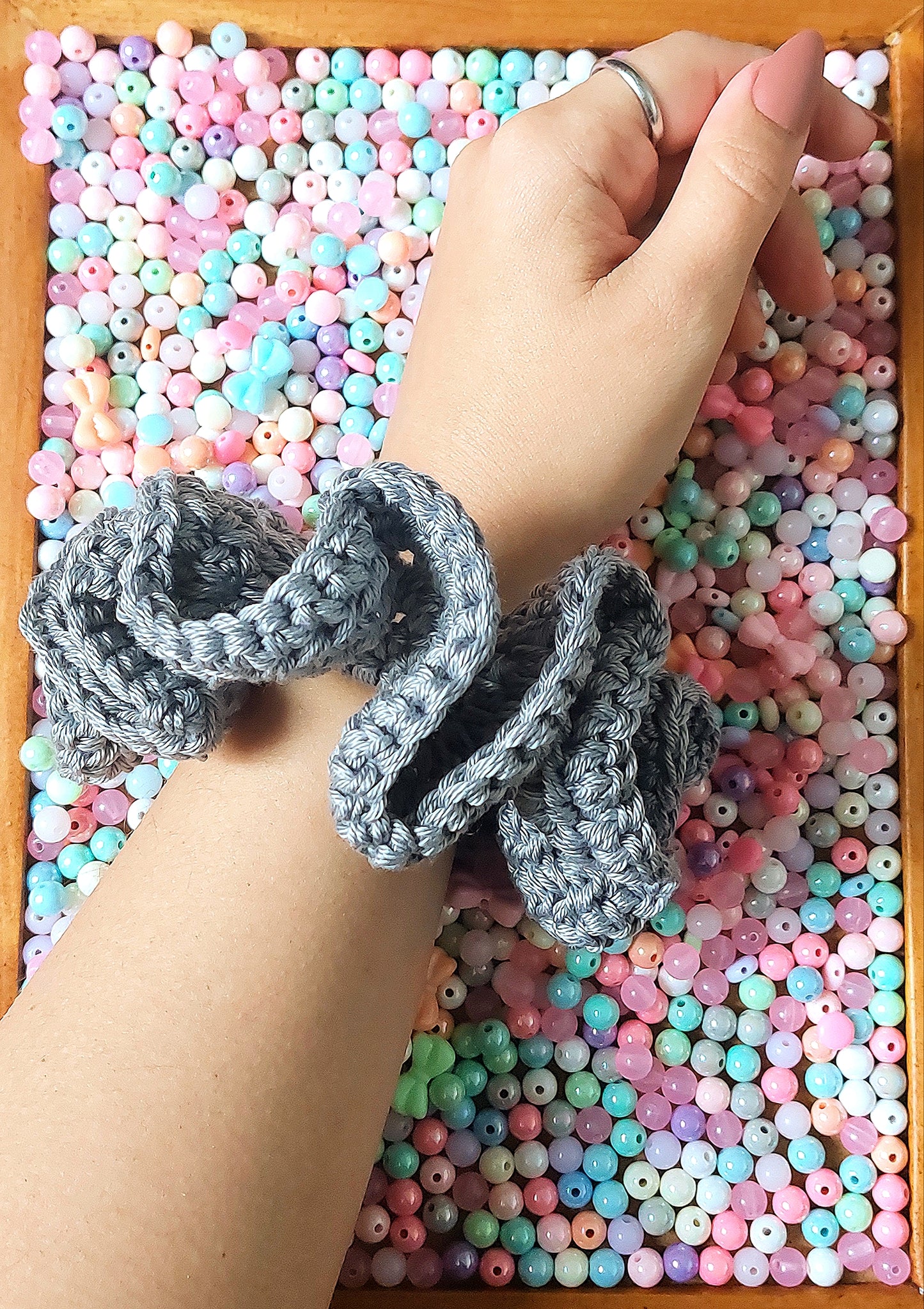 Crochet Cotton Scrunchies - Mr. Fluffy Summer Edition