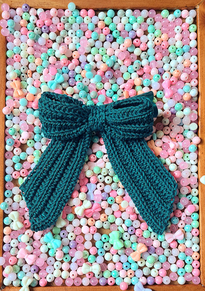 Crochet Hair Bow - Belle