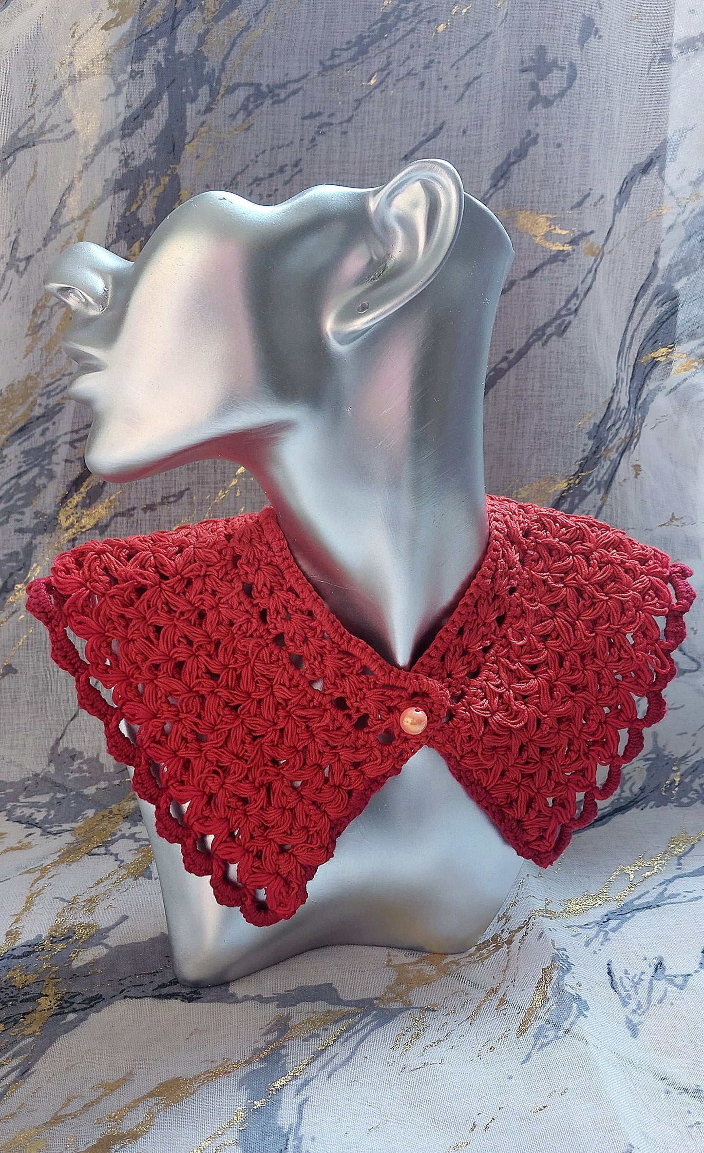 Crochet Collar Carnation