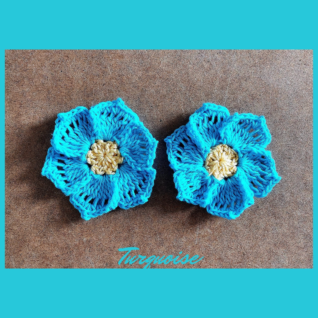 Crochet Flowers Applique - Frangipani