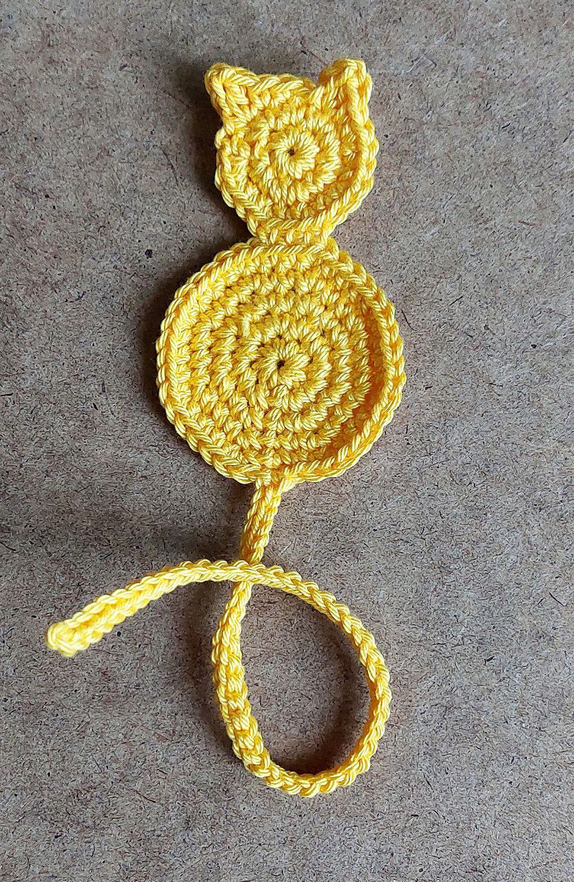 Crochet Bookmark - Cat