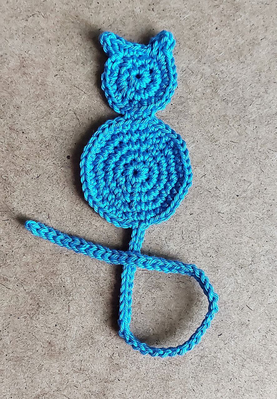 Crochet Bookmark - Cat