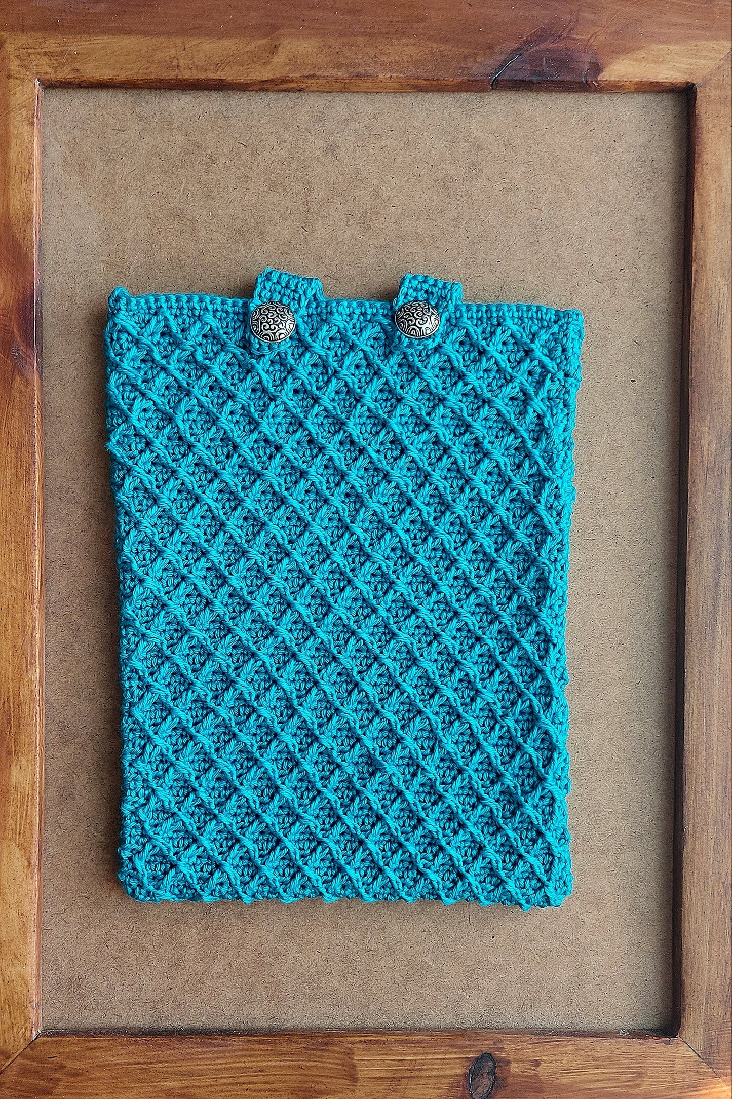 Crochet Booksleeve - Diamond Solid Color