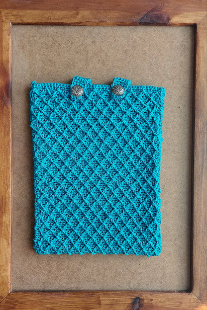 Crochet Booksleeve - Diamond Solid Color