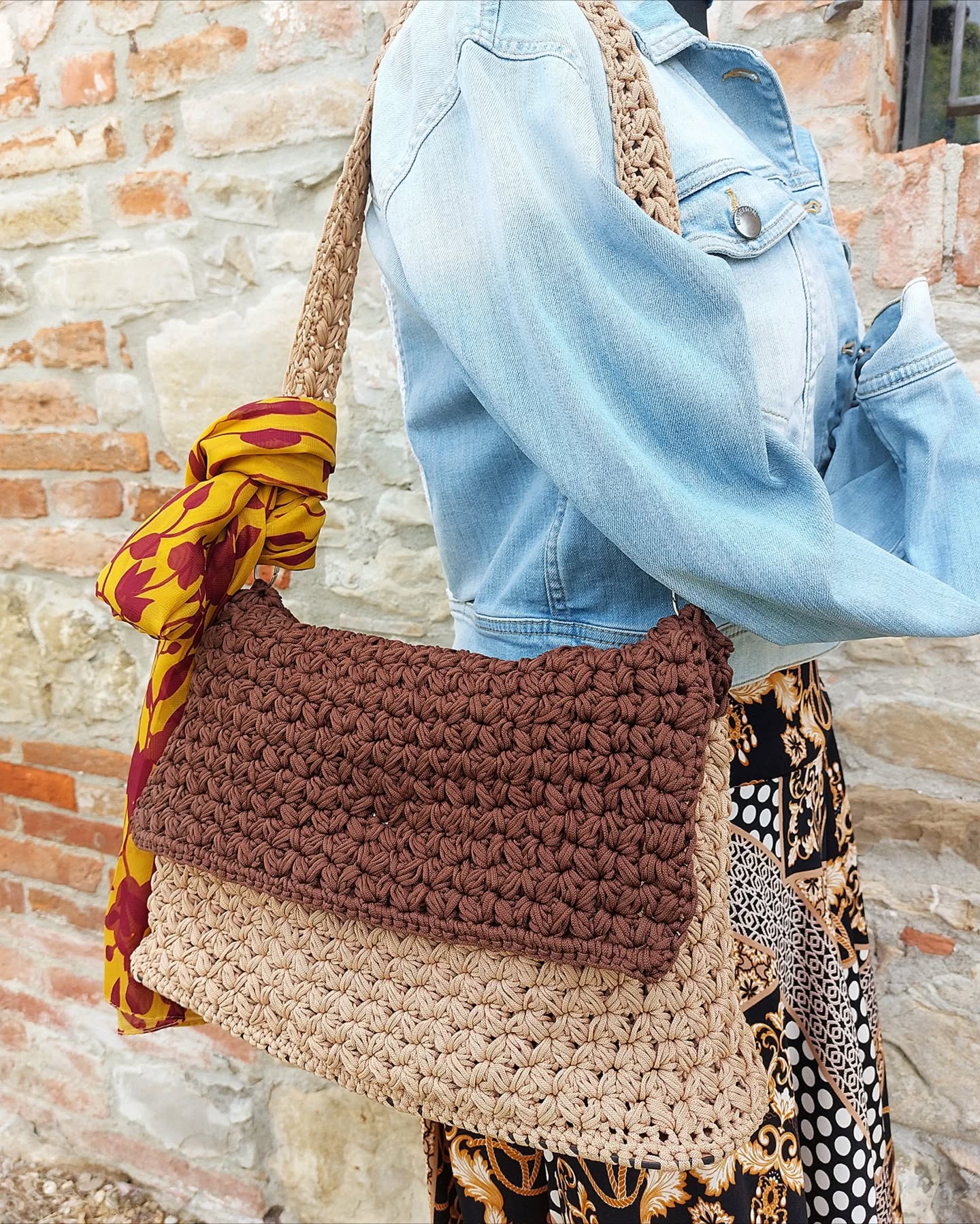 Wisteria Crochet Shoulder Bag