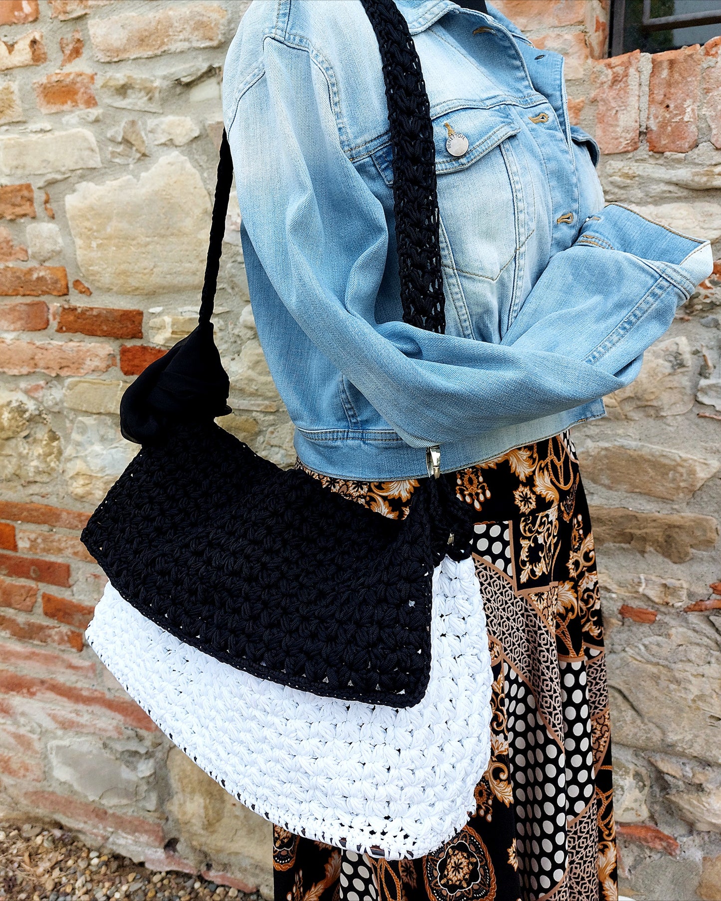 Wisteria Crochet Shoulder Bag