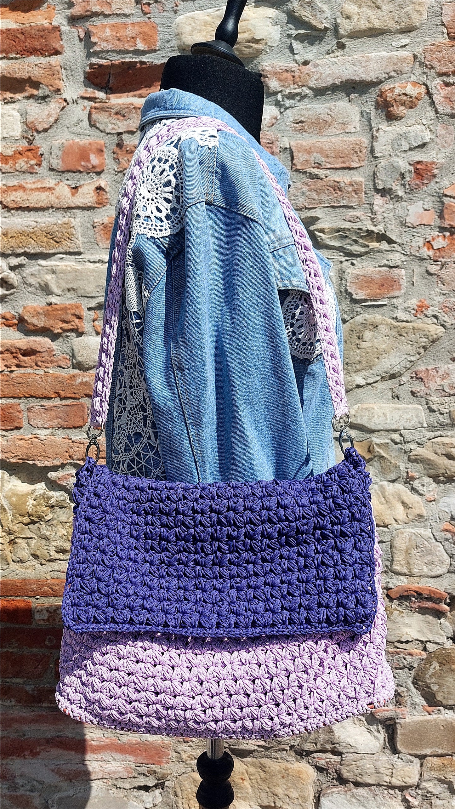 Wisteria Crochet Shoulder Bag