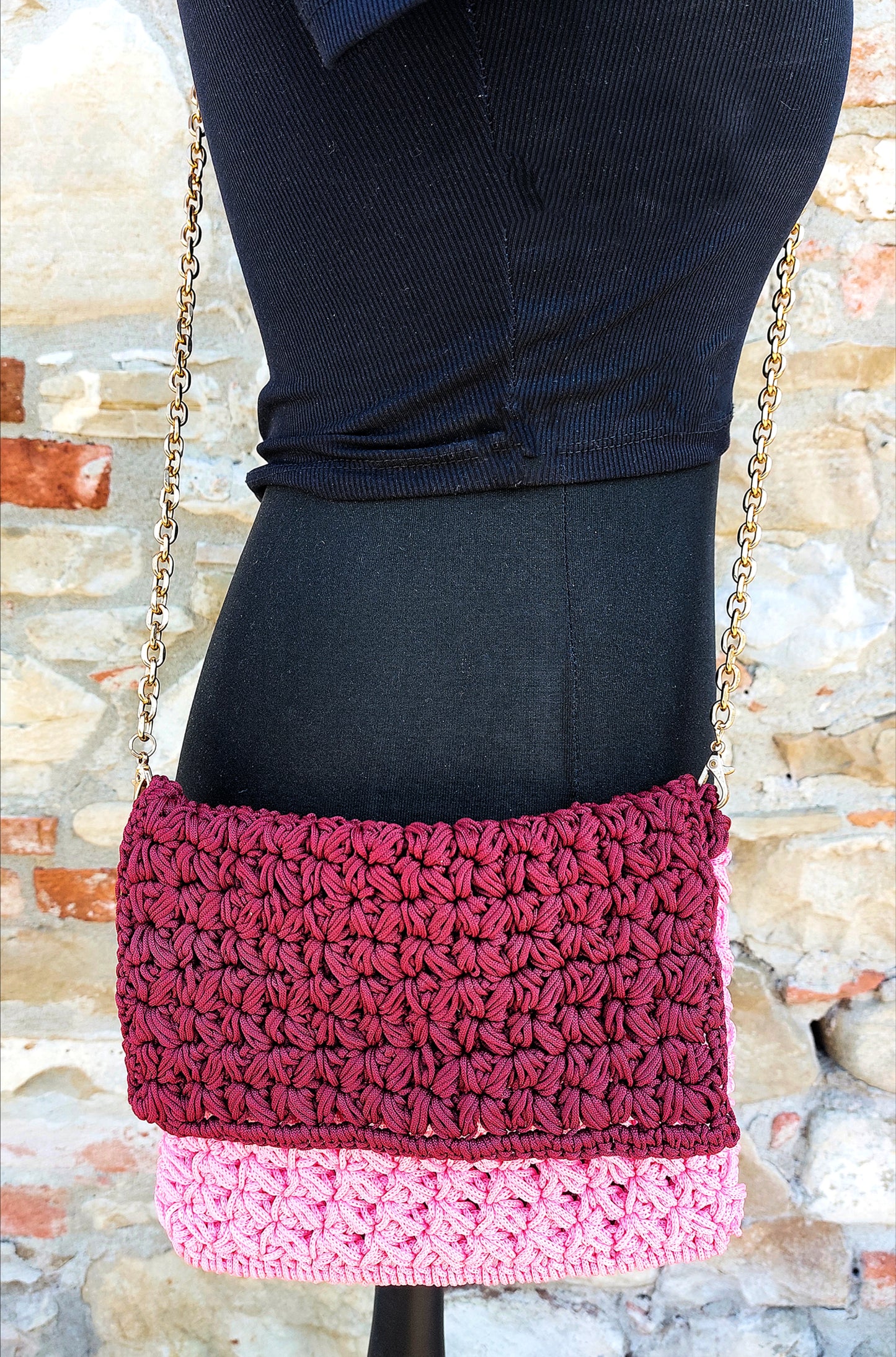 Wisteria Crochet Pochette