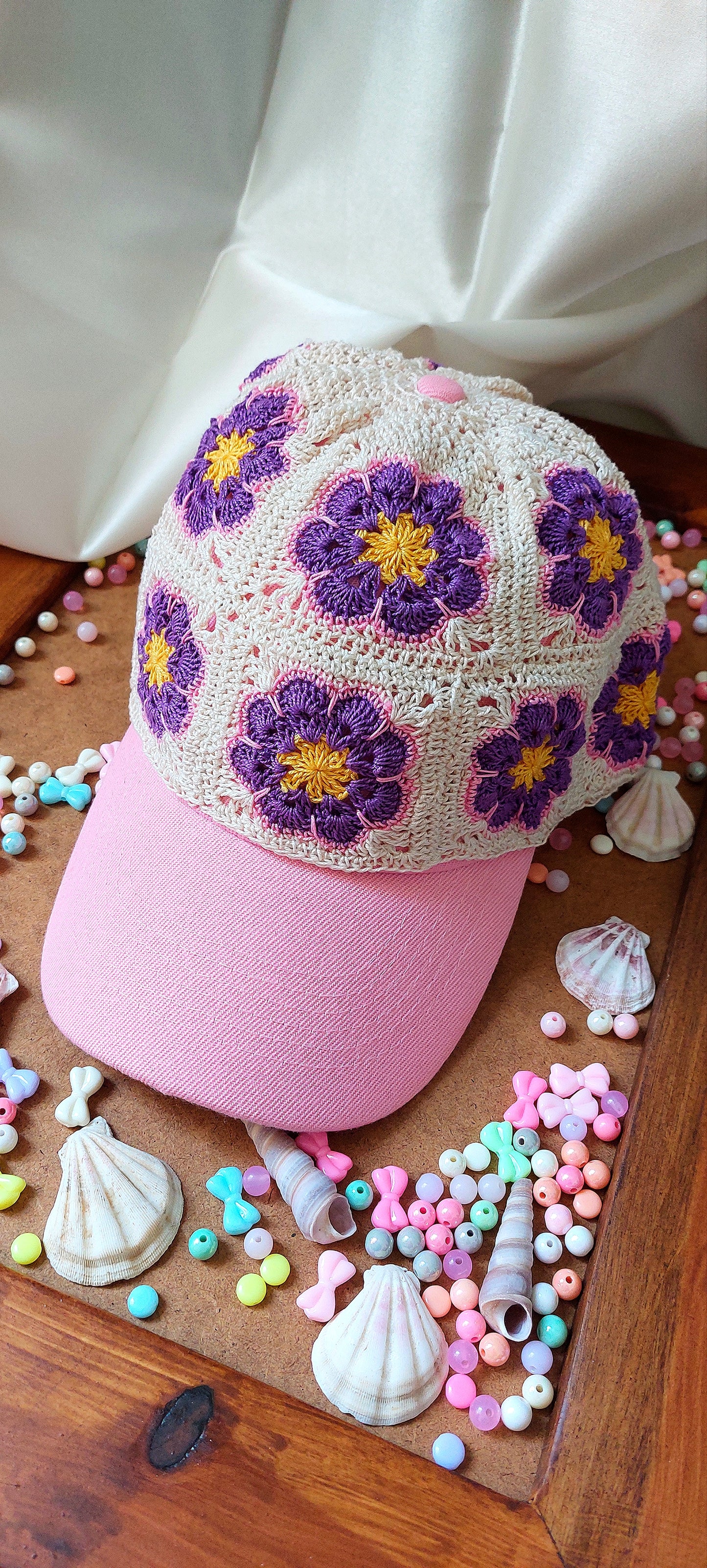 Granny Square Baseball Cap - Billy