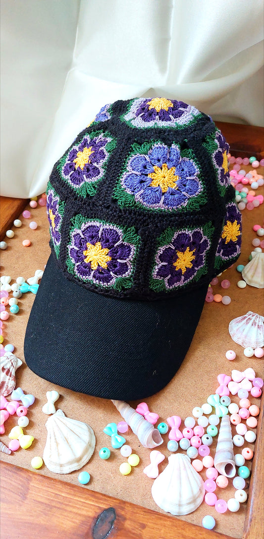 Granny Square Baseball Cap - Billy