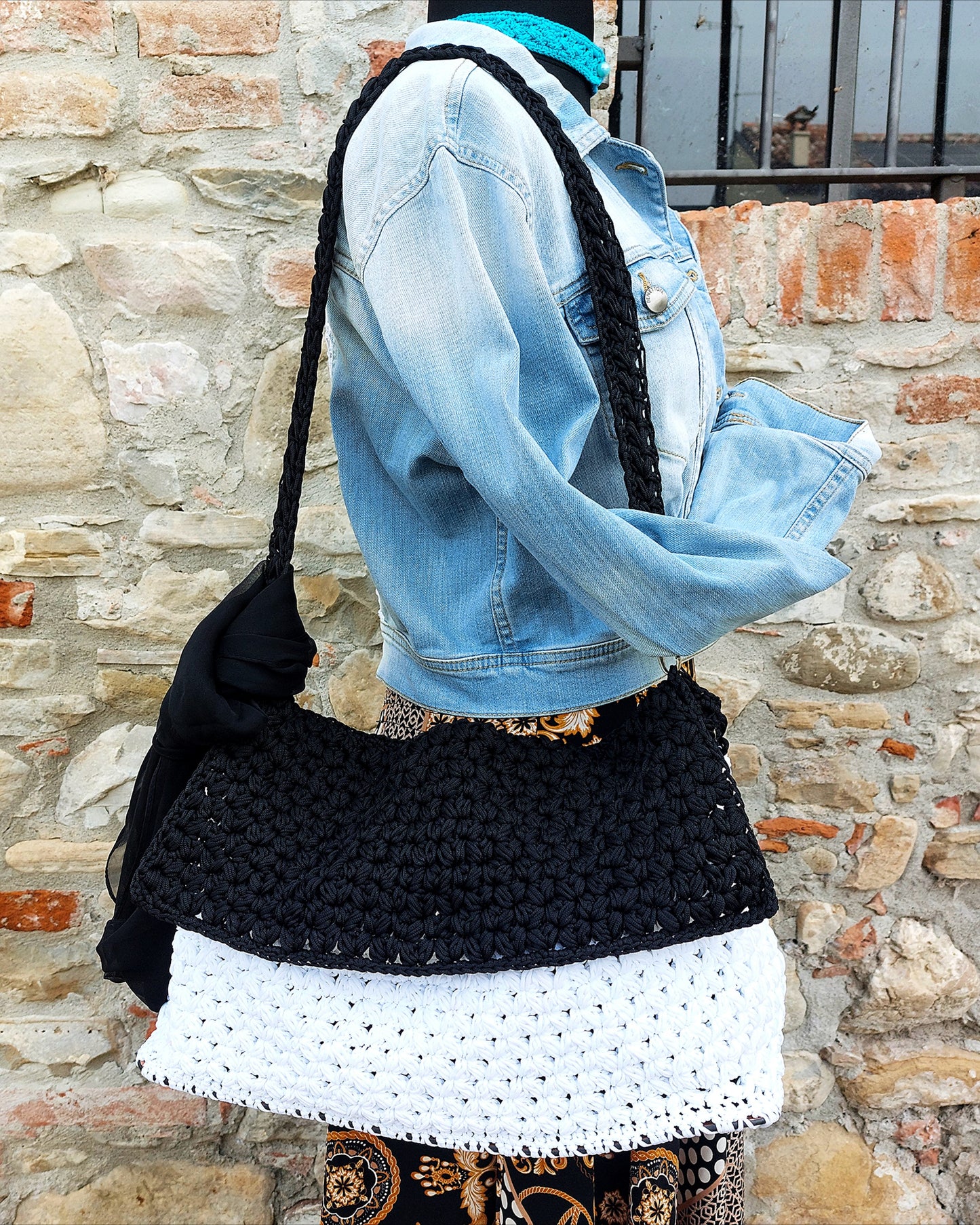 Wisteria Crochet Shoulder Bag