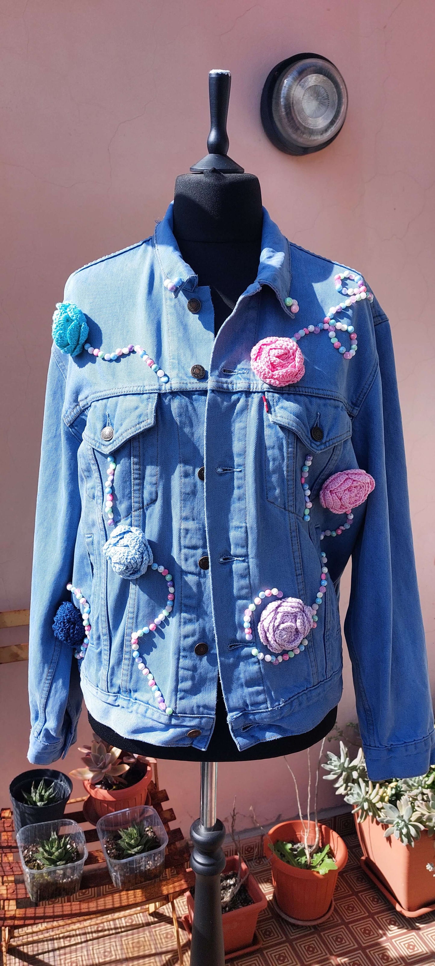 Decorated Levi's Denim Jacket