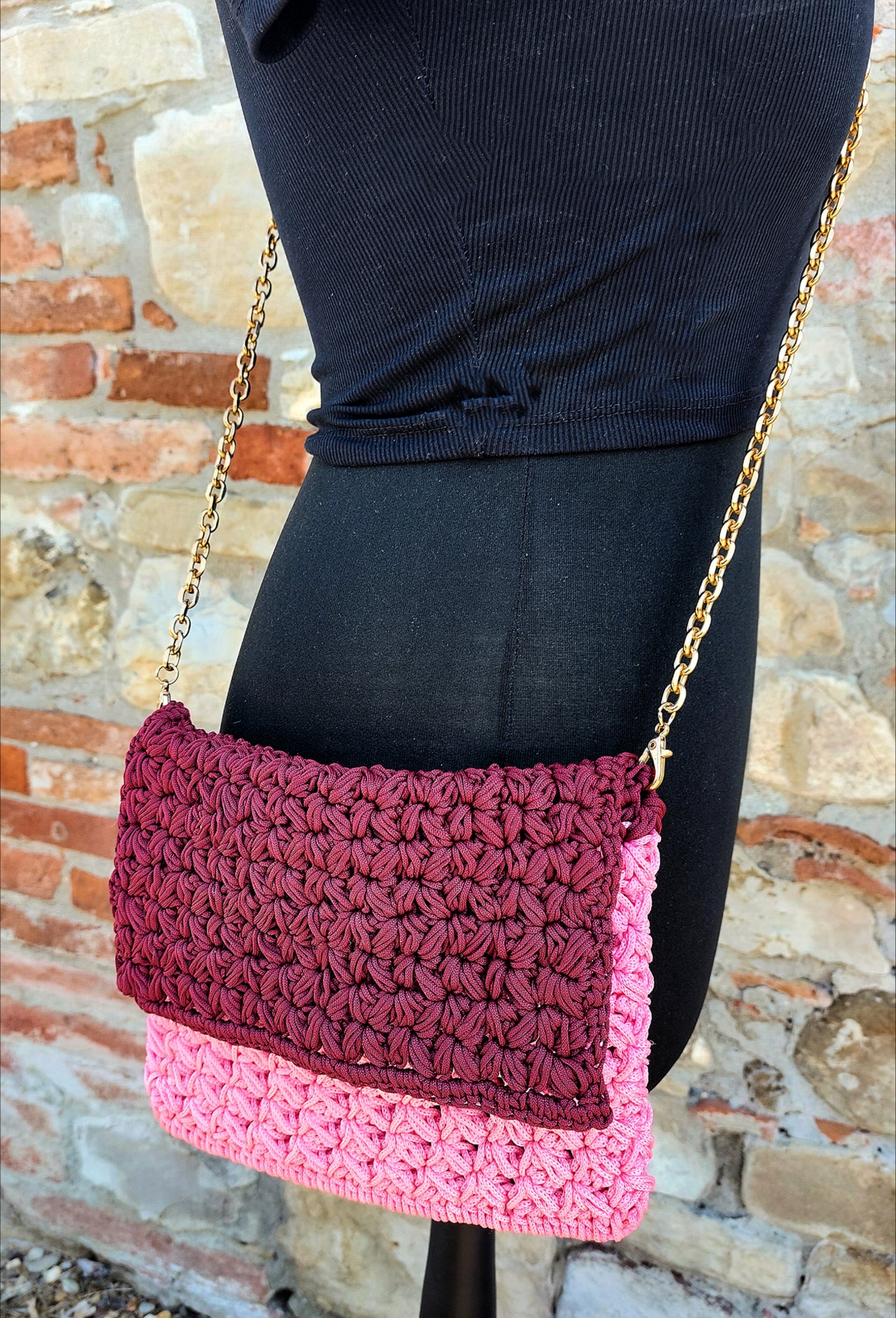 Wisteria Crochet Pochette