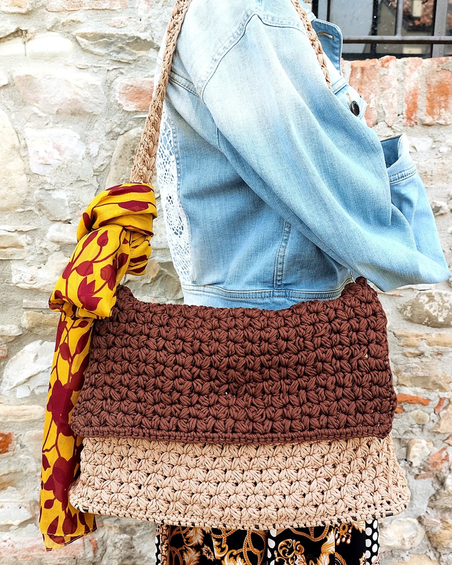 Wisteria Crochet Shoulder Bag